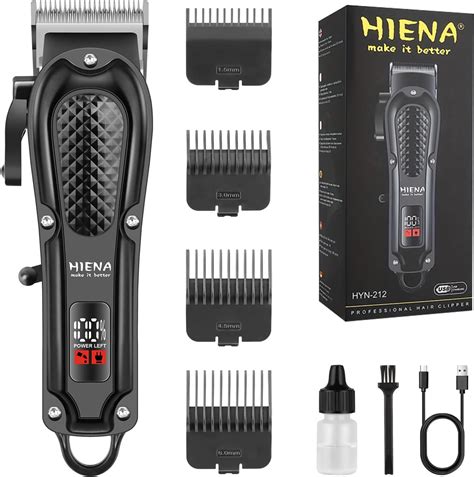 Amazon.com: HIENA PRO Professional Hair Clippers for Men, Cordless ...