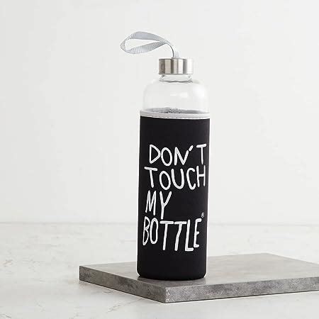 Home Centre Corsica Transparent Glass Bottle with Cover - 1 L (Pack of ...