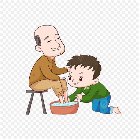 Image result for Foot Washing Cartoon