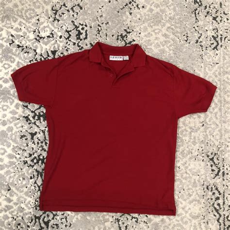 Vintage Levi’s red polo shirt XL Measurements, 24... - Depop
