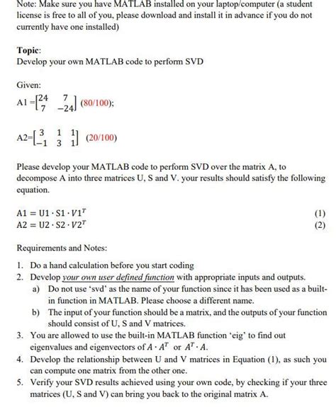 SVD MATLAB Code For 的图像结果