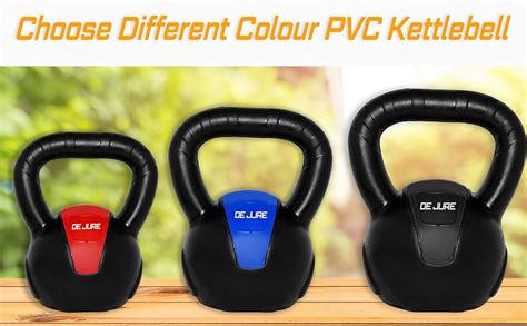 Buy De Jure Fitness PVC Kettle Bell for Strength and Cardio Training ...