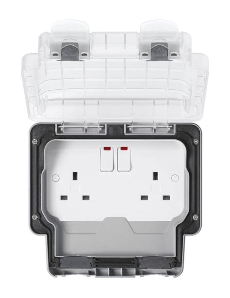Mk Masterseal Plus 2 Gang 13a Switch Socket With Neon | Desertcart INDIA