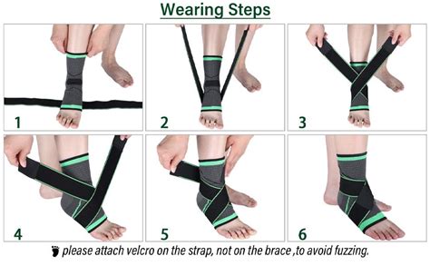 Buy JICOOT Nylon Ankle Brace, Adjustable Compression Ankle Support Men ...