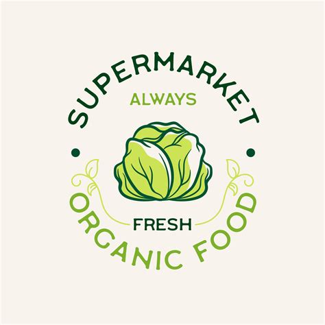 logo图片水果素材，有机蔬菜品牌logo，蔬菜基地logo 设计_北极熊素材库