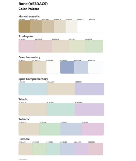 What Colors Make Bone at Naomi Brown blog