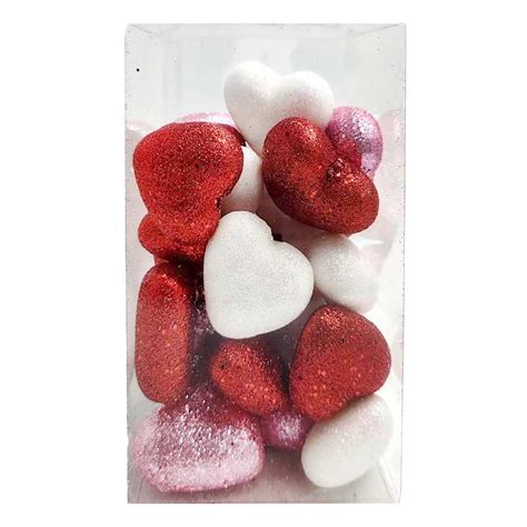 36-Count Glitter Heart Bowl Filler