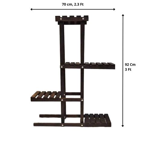 Vintage Wooden 3-Tier Plant Stand – Leafy Island