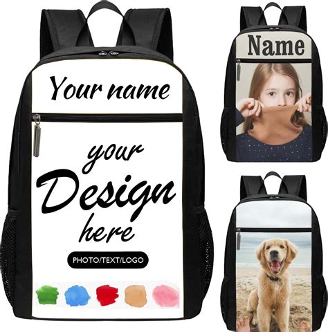 Amazon.com: Midkepf Custom Backpack for Mens Womens, Personalized ...