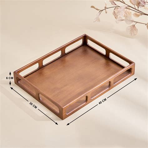 Buy Driftwood Wooden Decorative Tray from Home Centre at just INR 1799.0