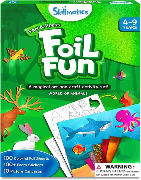 Buy Skillmatics Art & Craft Activity - Foil Fun Animals, No Mess Art ...