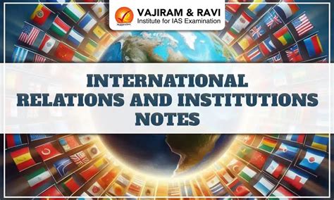 UPSC International Relations and Institutions Notes 2025, Topic wise ...