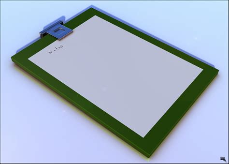 free clipboard 3d model