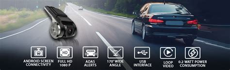 Uno Minda Car Full HD Front Dash Camera with ADAS 1080P, Loop Recording ...