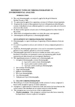 1. different types of chromatography using in environmental analysis ...