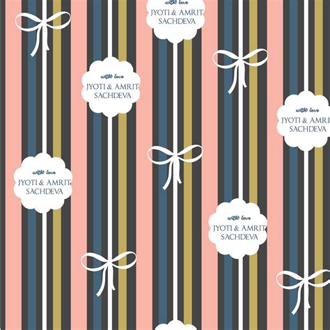 Personalised Wrapping Paper -In Line /Label Shabel – Labelshabel