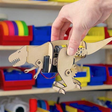 DIY Motorized Dino STEM Kit Dino Bot - DIY Motorized – REES52