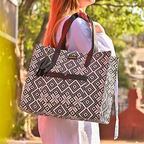 MIDNIGHT MAVEN - OFFICE TOTE BAG (WITH SLING) – Amaya