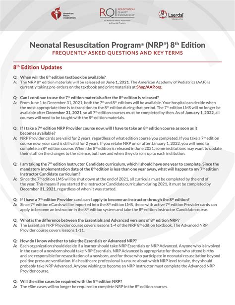Neonatal Resuscitation Program (NRP) 8th Edition Provider Curriculum ...
