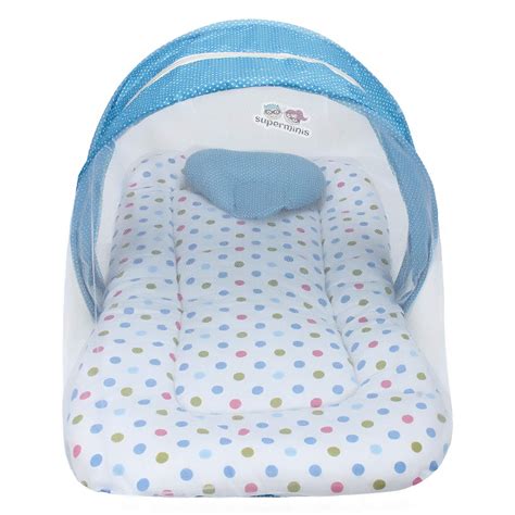 Buy superminis Dot Print Cotton Bedding Set Thick Base Foldable ...