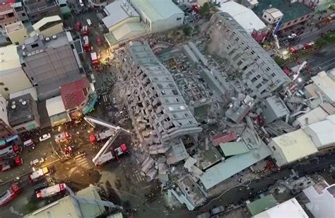 台湾南部地震 死者7人、30人が今も建物内に 写真9枚 国際ニュース：AFPBB News