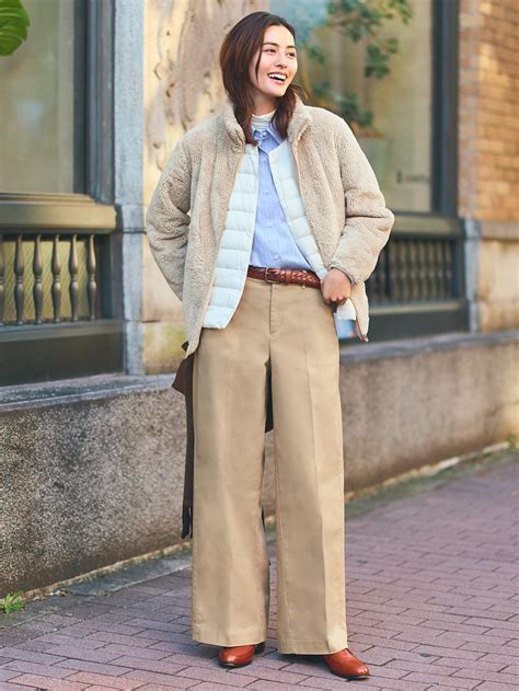Shop looks for「Fluffy Yarn Fleece Full-Zip Jacket、Wide Chino Pants ...