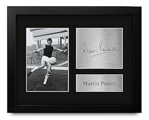 HWC Trading Martin Peters West Ham Utd Hammers Framed Gifts Printed ...