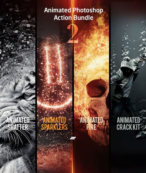 #Animated #Photoshop #Action #Bundle 02 | Photoshop actions, Photoshop ...