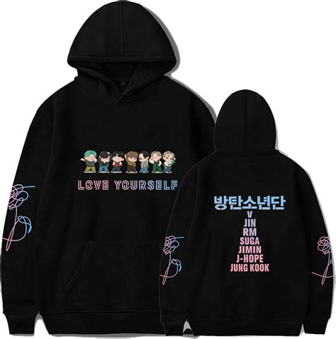 Buy Teiniuby Bangtan Boys Hoodie Love Yourself Sweatshirt K-pop ...