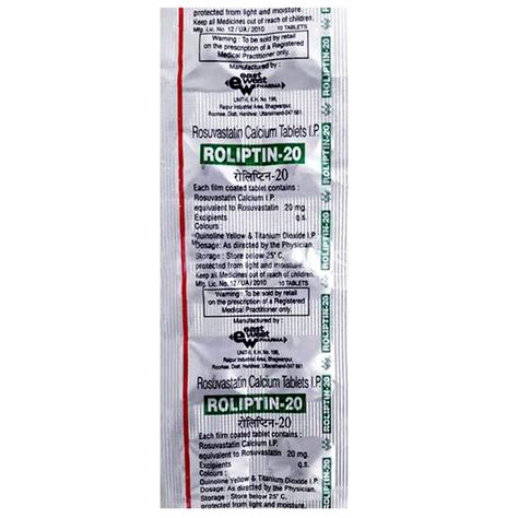 Roliptin 20 Tablet 10's Price, Uses, Side Effects, Composition - Apollo ...