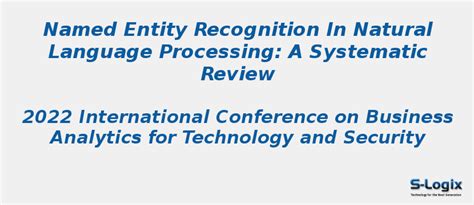 Named Entity Recognition using Deep Learning: A Review | S-Logix