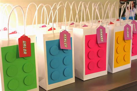 Schoolhouse Ronk: Claire's Girly Lego Party - The Party Favors