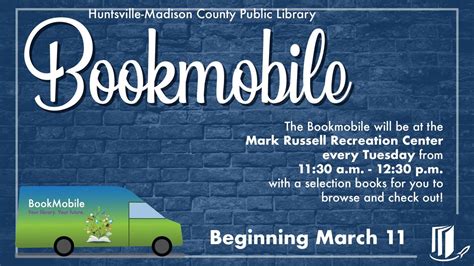Bookmobile at Mark Russell Recreation Center, 429 Taylor Rd, Owens ...