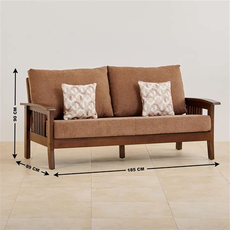 Buy Abby Fabric 3+2+2 Seater Sofa Set - Brown from Home Centre at just ...