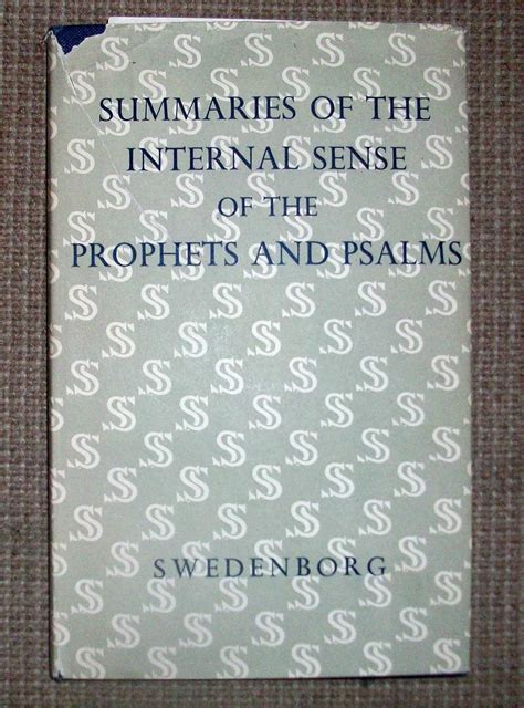 Buy Summaries of the Internal Sense of the Prophets and Psalms ...