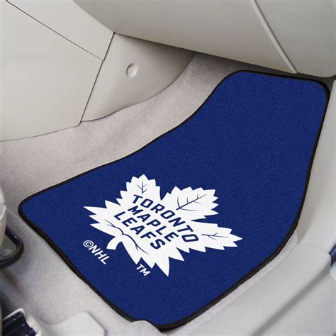 Mach-E Carpet Front Floor Mats with Toronto Maple Leafs Logo; Royal ...