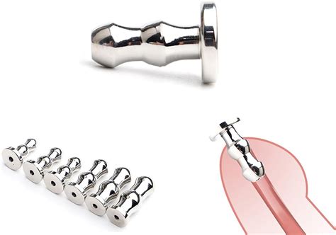 Amazon.com: Kutocesy Hollow Urethral Sound Stainless Steel Penis Plug Male Sounding Dilators ... - illustration of urethral sound