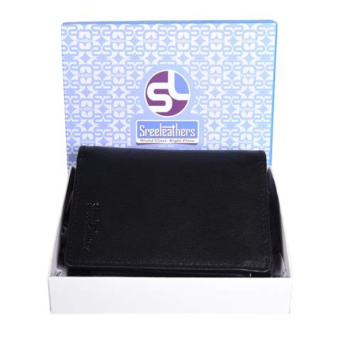MENS LEATHER WALLET 33628 (BLACK) – SREELEATHERS