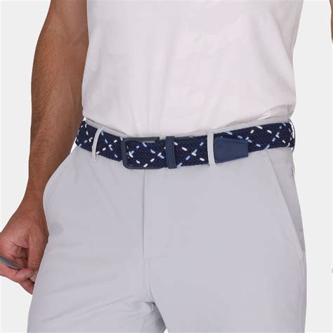 Mens Braided Golf Belt: Navy Blue X | Shop Players Golf Belts