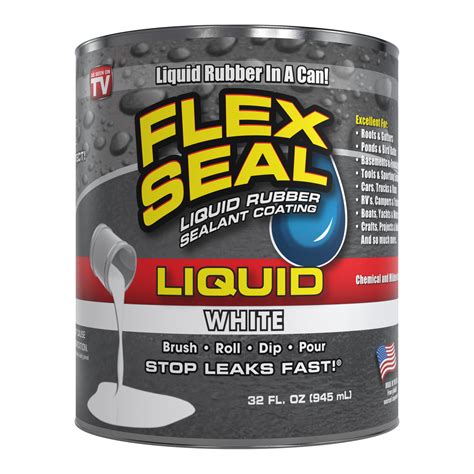Flex Seal MAX Liquid Rubber Sealant Coating, 2.5 Gallon, White ...