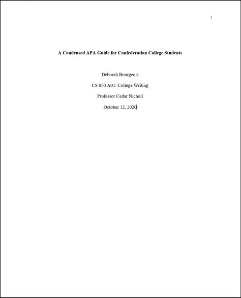 Image result for APA Format Page Setup