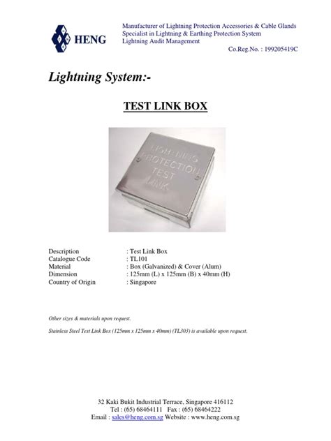 Image result for Lightning Protection Test Link Box