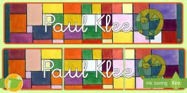 Paul Klee Colouring Sheet (teacher made)