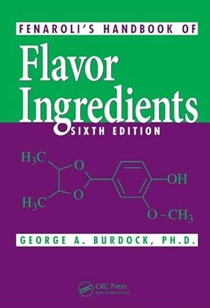 Buy Fenaroli's Handbook of Flavor Ingredients Book Online at Low Prices ...