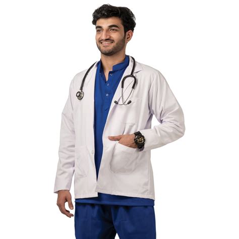 Half Sleeves Lab Coat for Men | MedWear