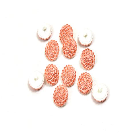 Light Pink Round Granular Acrylic Buttons