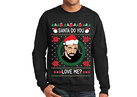 Drake Ugly Christmas Sweater Santa Do You Love Me Adult/Youth (2X ...