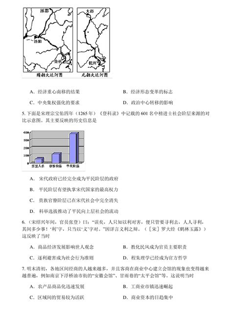 2022-2023学年广东省肇庆市华赋实验学校高一上学期期末考试历史试题（PDF版无答案）_21世纪教育网-二一教育