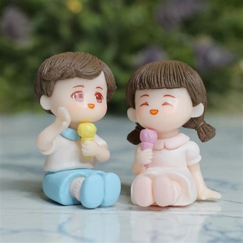 Kartik KREATION Ice Cream Couple Miniature Showpiece - Best for Gifting ...