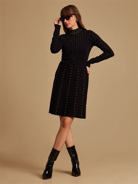 Embellished High Neck Pullover – KAZO